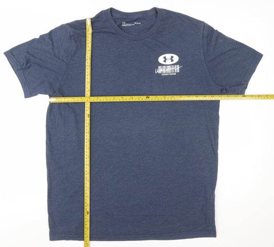 Under Armour Men's Blue Short Sleeve Graphic T-Shirt Size L