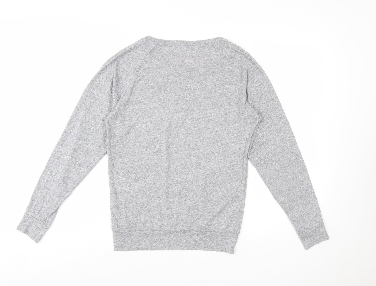 Nike Womens Grey Jersey Long Sleeve Crew Neck Top Size M