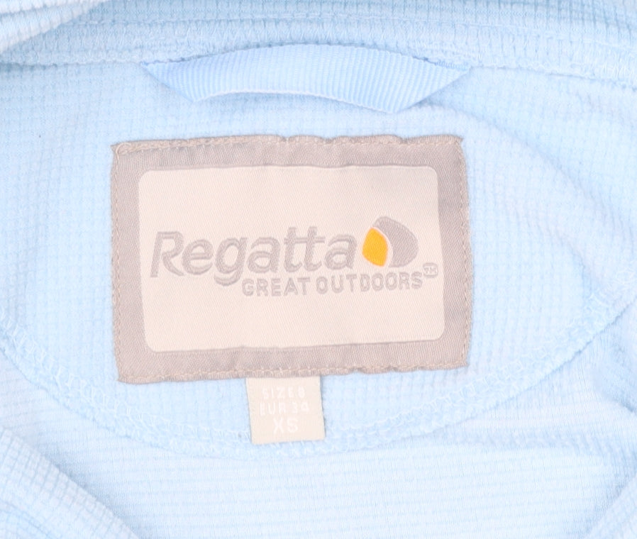 Regatta Womens Blue XS 1/2 Zip Fleece Pullover Sweatshirt
