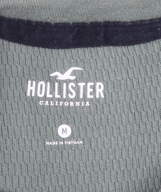 Hollister Men’s Green Long Sleeve Crew Neck Pullover Sweatshirt M