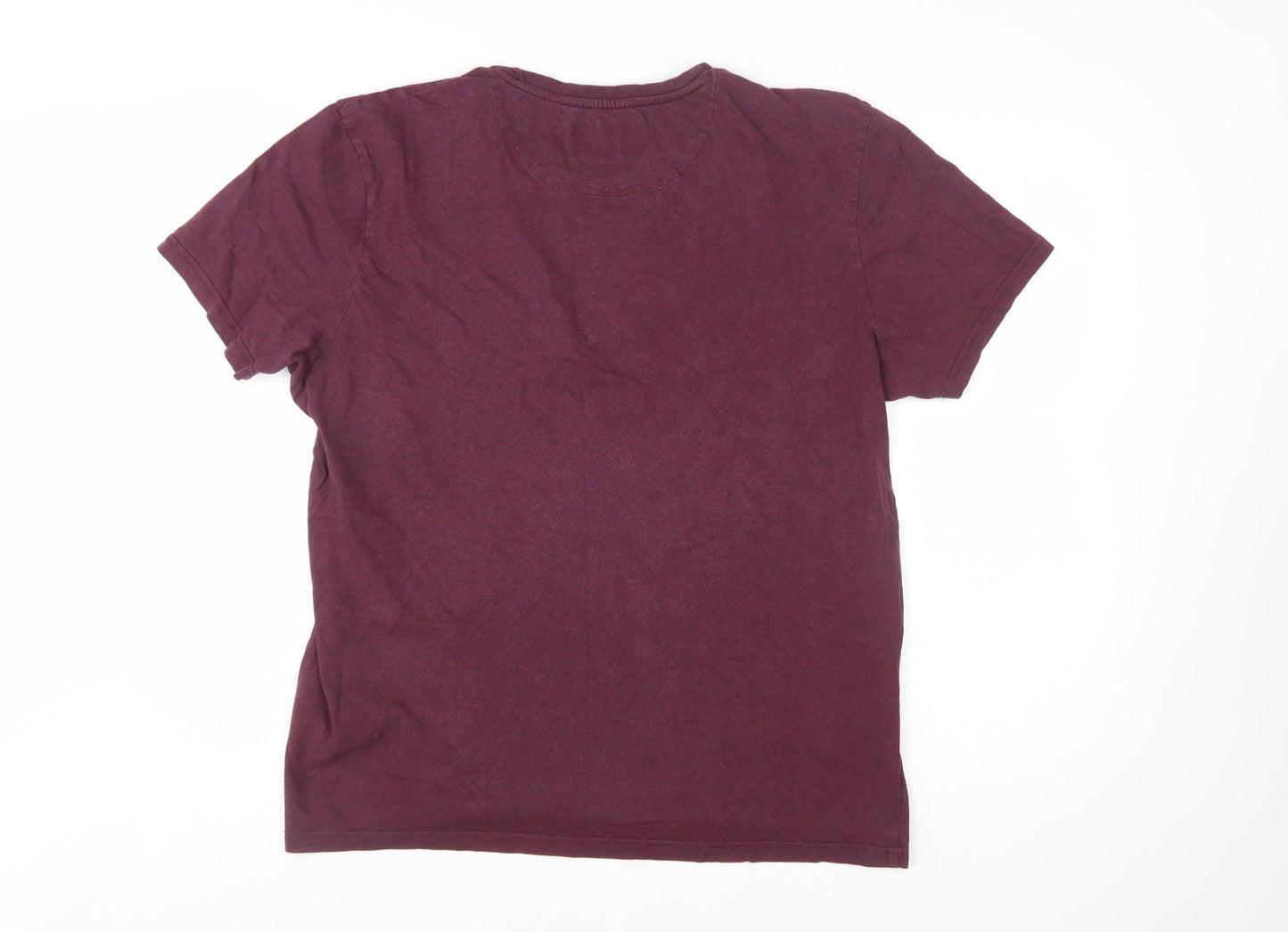 Lyle & Scott Men's Purple XL Cotton Crew Neck T-Shirt