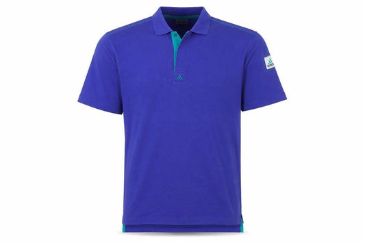 Vintage Adidas Equipment Blue Men's L Polo Shirt Sportswear