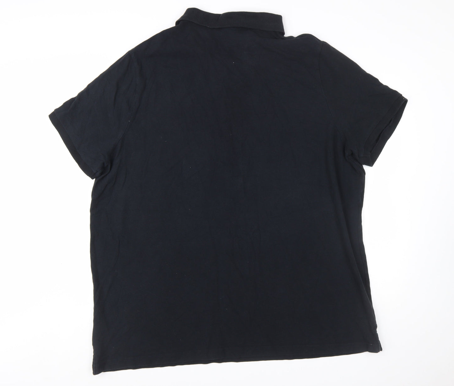 Jacamo Men’s Black 4XL Short Sleeve Cotton Polo Shirt