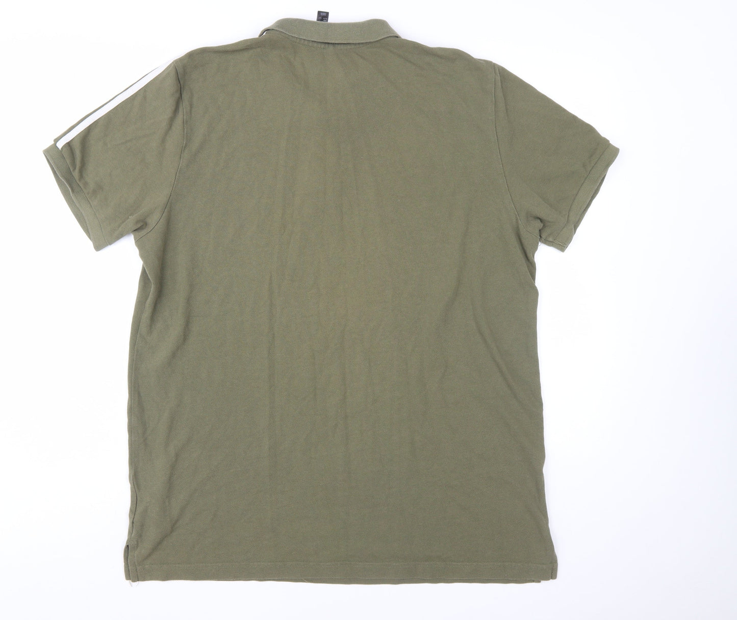 Adidas Men's Green XL Polo Shirt Short Sleeve Sports Logo