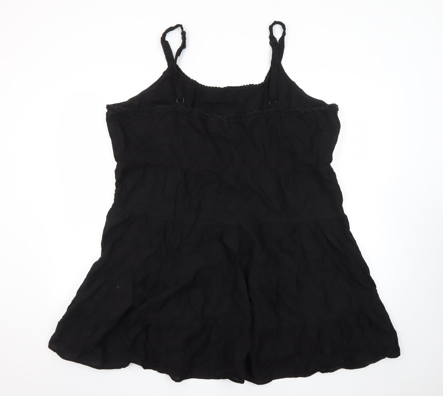 Joe Browns Womens Black Summer Slip Dress Size 26 Butterfly Embroidered