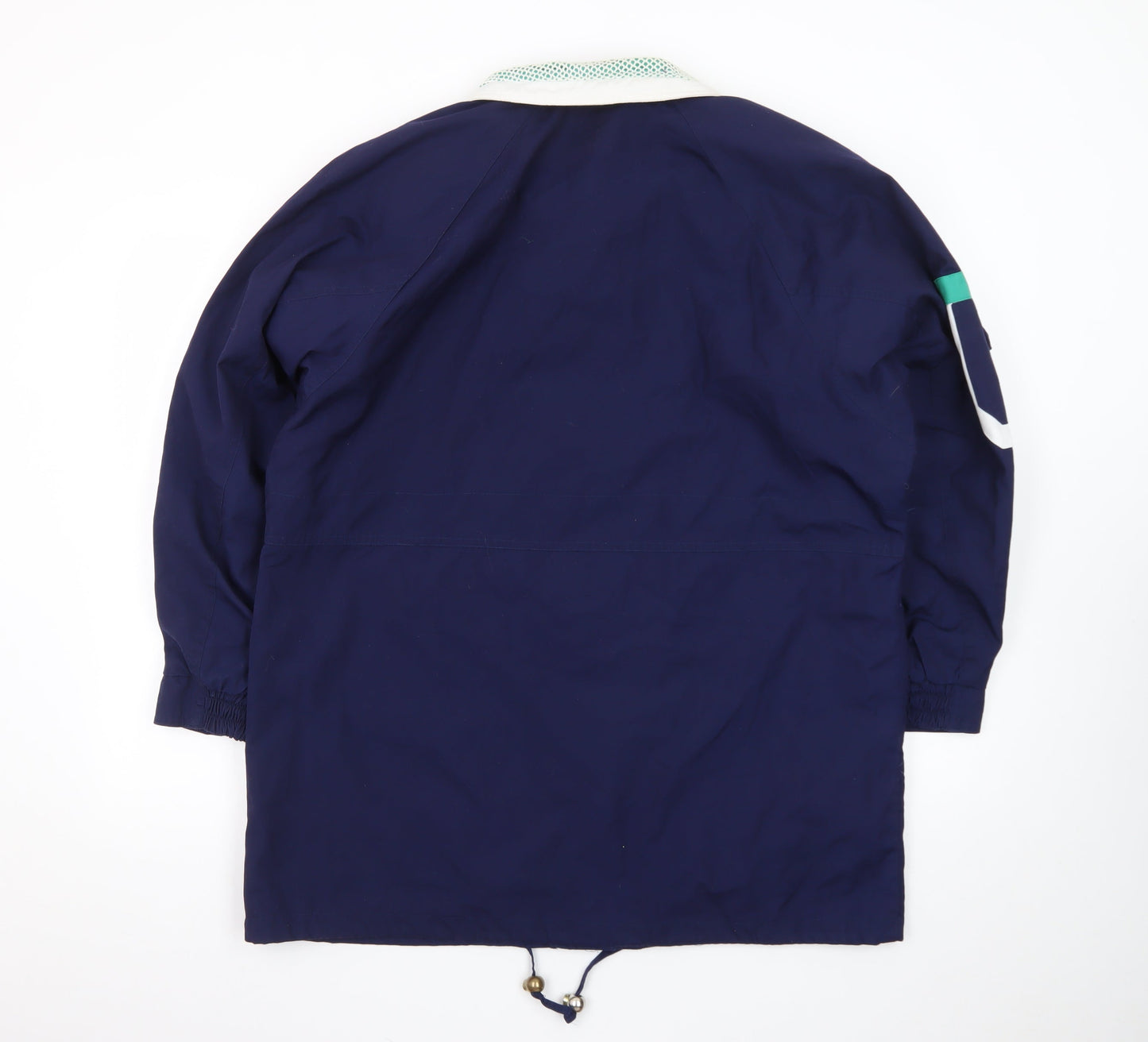 Current Seen Men's Blue Retro Anorak Jacket Size M Mid-Length 80s Style