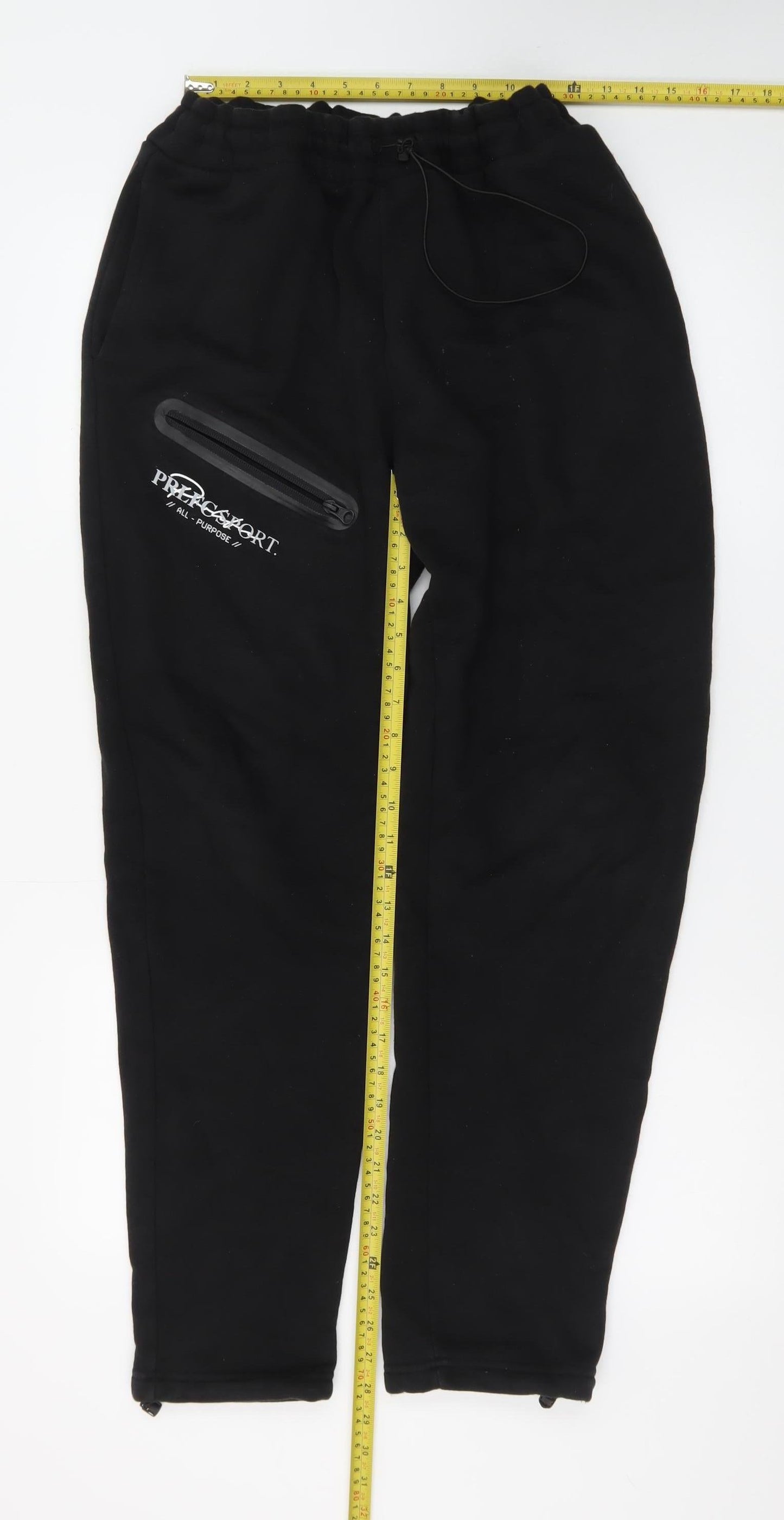 PRLFC Men’s Black Fleece Joggers L Regular Fit