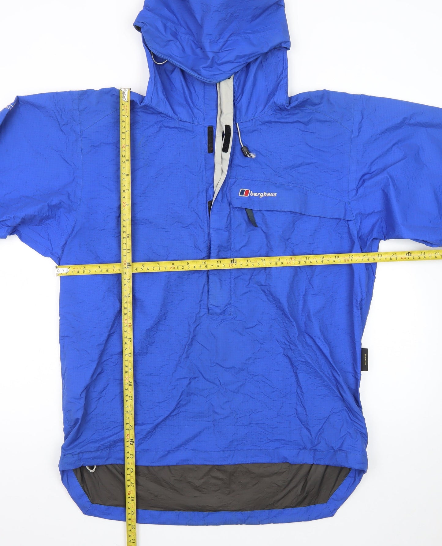 Berghaus Men's Blue L Waterproof Hooded Anorak Jacket Extrem