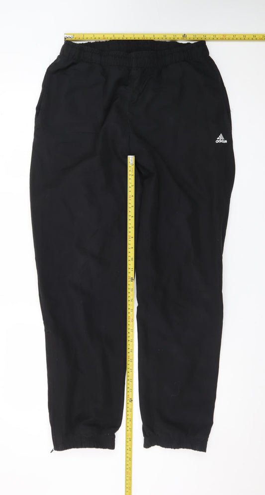 Adidas Men's Black Climalite Sport Essentials Jogger Trousers M