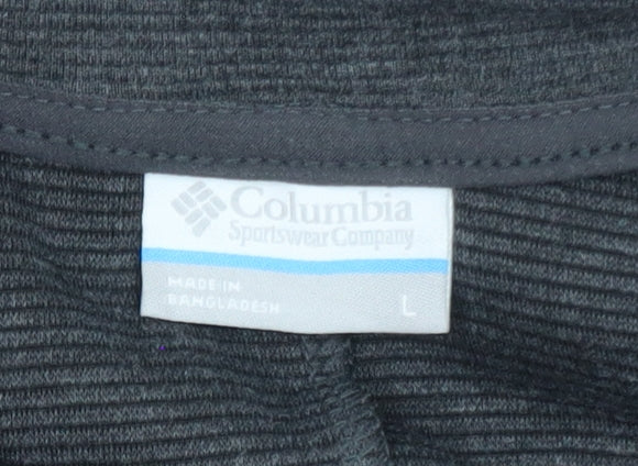 Columbia Women's Grey Knit Long Sleeve Shift Dress Size L