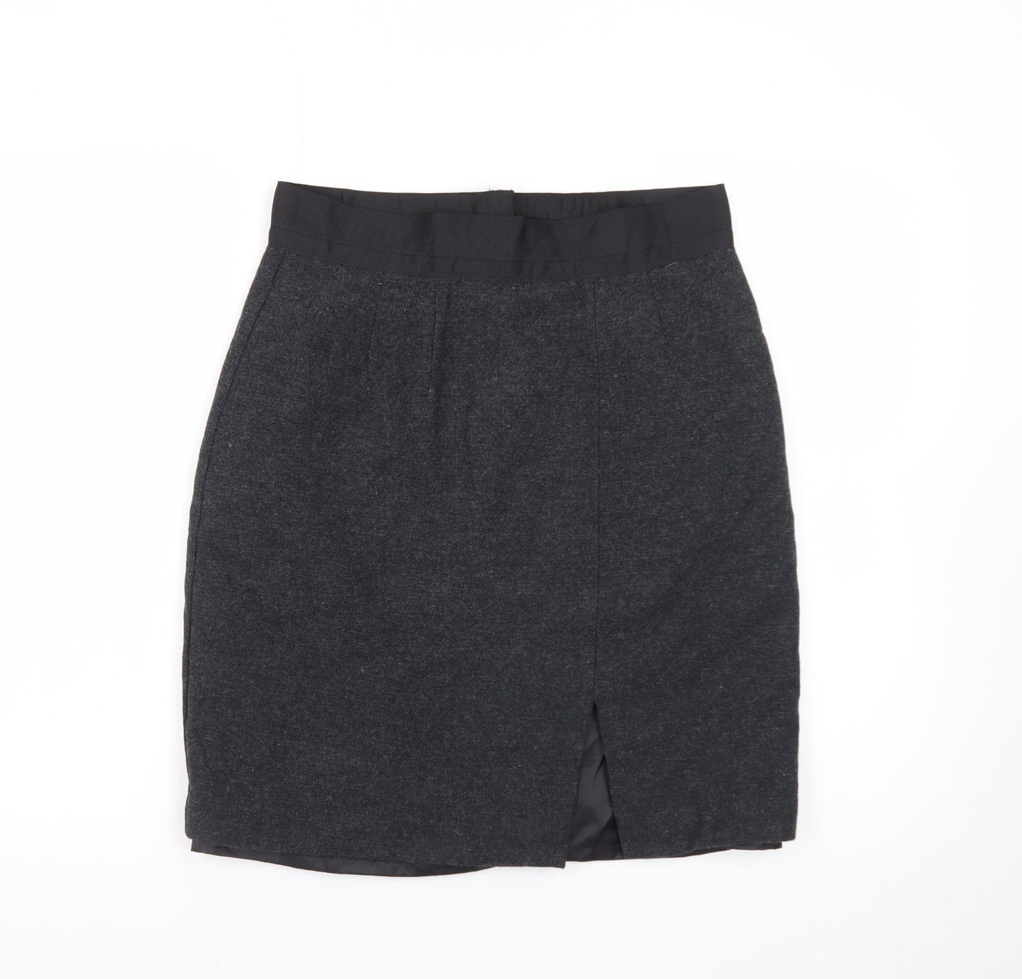 Gap Women Grey Wool Blend Pencil Skirt Size 8 Knee Length Workwear