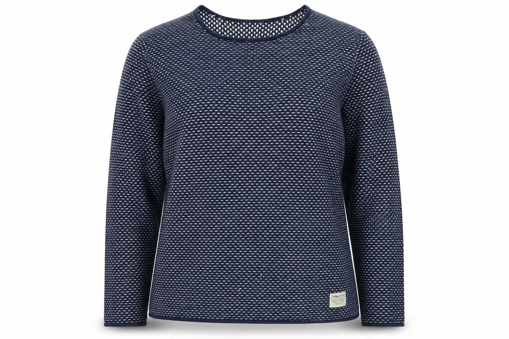 Tom Tailor Women’s Blue Cotton Knit Jumper L Long Sleeve