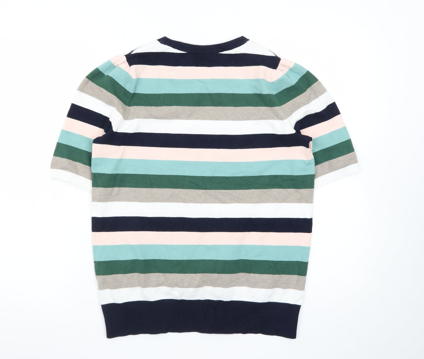 Boden Women's Multicoloured Striped Cotton Jumper M