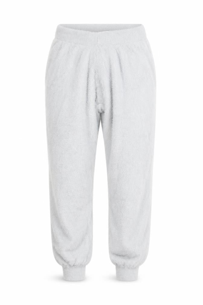 Marks & Spencer Womens Grey Fluffy Jogger Trousers M Regular
