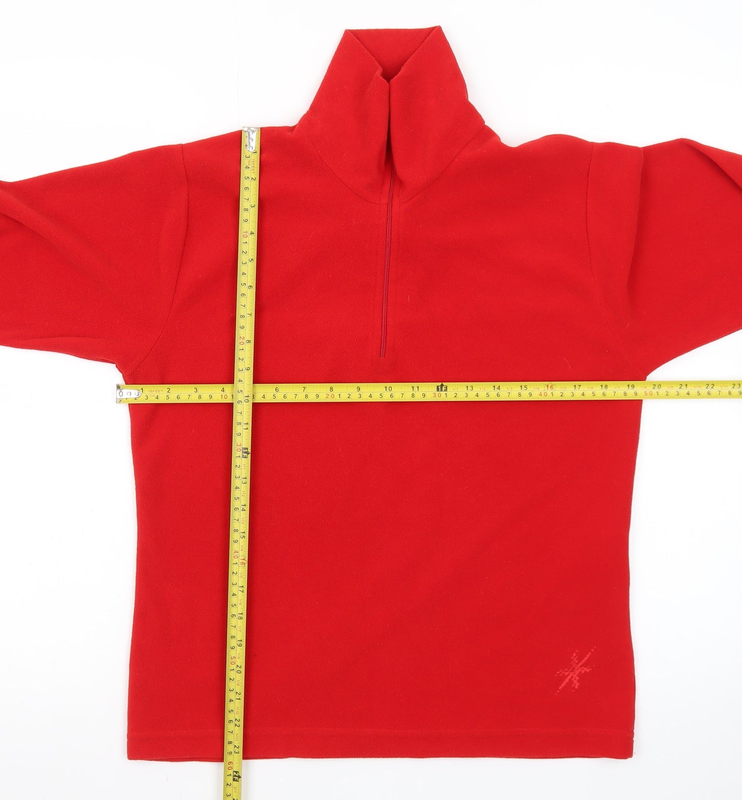 Snow+Rock Womens Red XS 1/2 Zip Fleece Pullover Sweatshirt