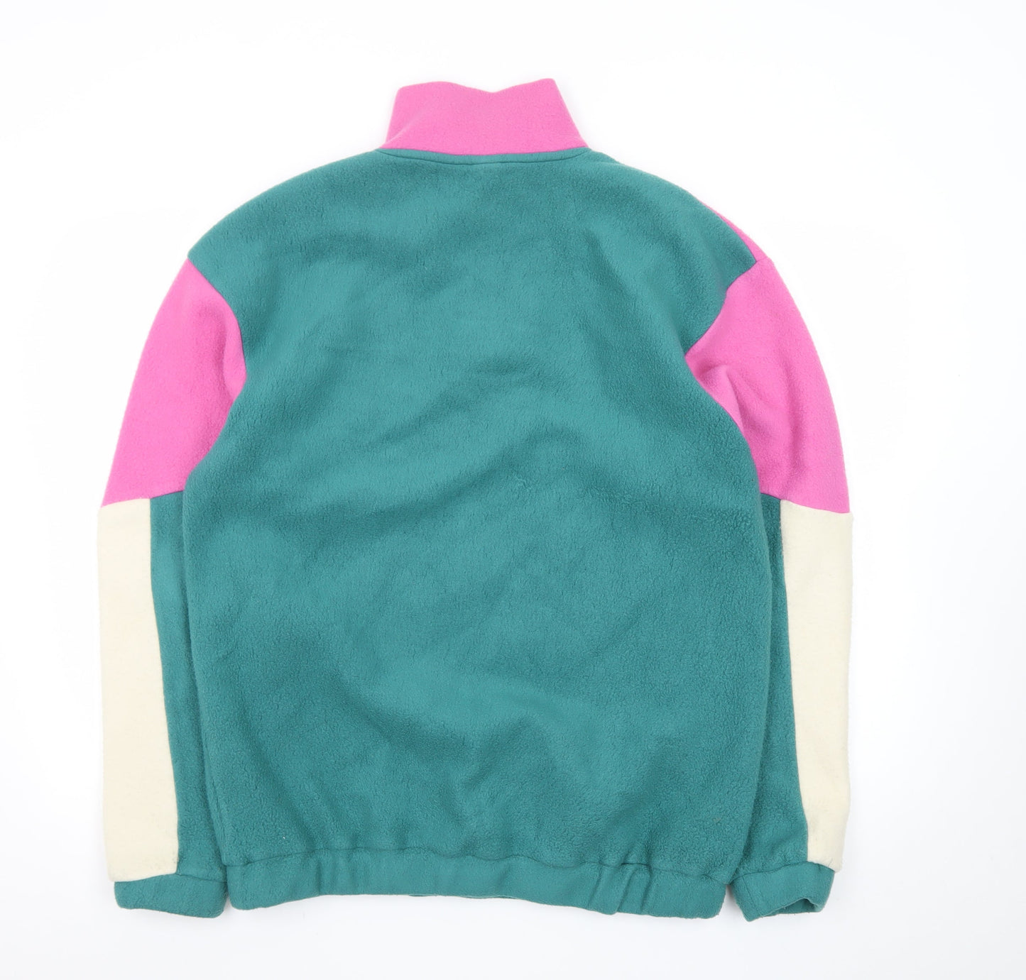 Urban Outfitters Womens Multicoloured Fleece 1/4 Zip Sweatshirt M
