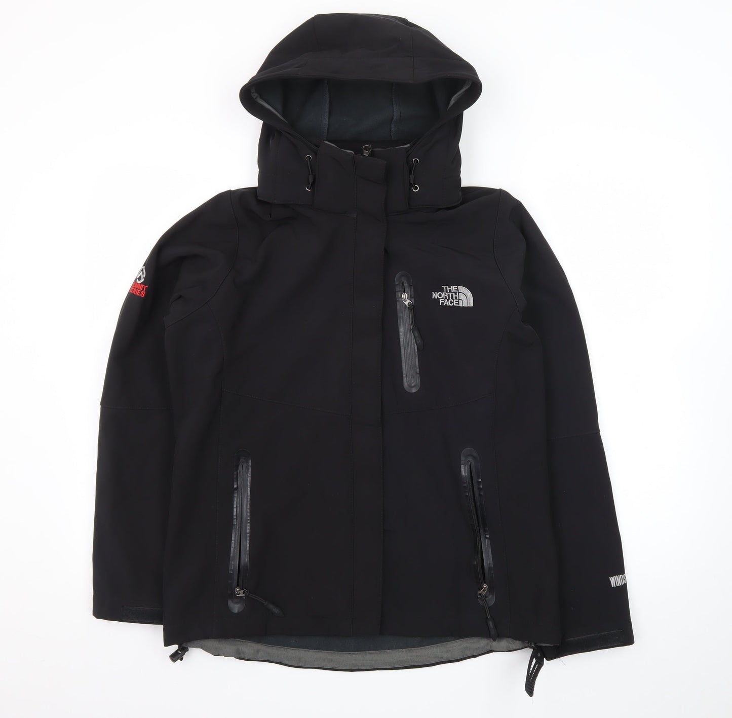 The North Face Men's Black Softshell Summit Jacket L Hooded Windproof