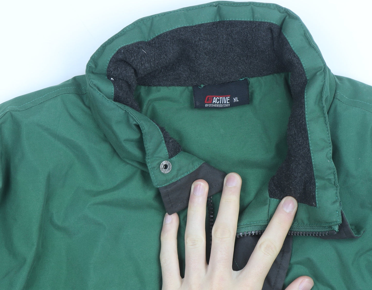 Cedarwood State Men's Green XL Parka Jacket Wind Resistant Winter Coat