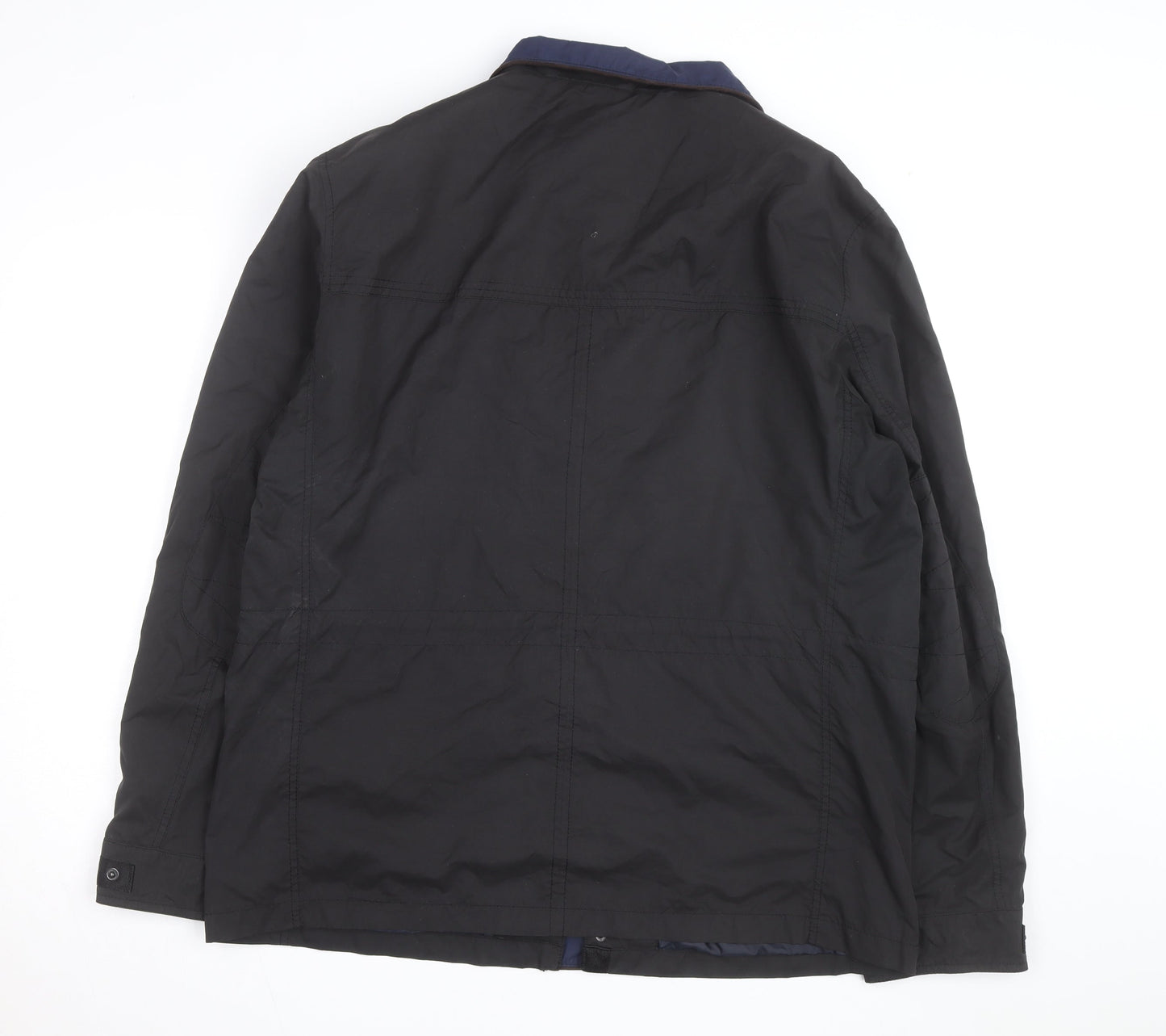 Collezione Men's Black XL Waterproof Rain Coat Jacket