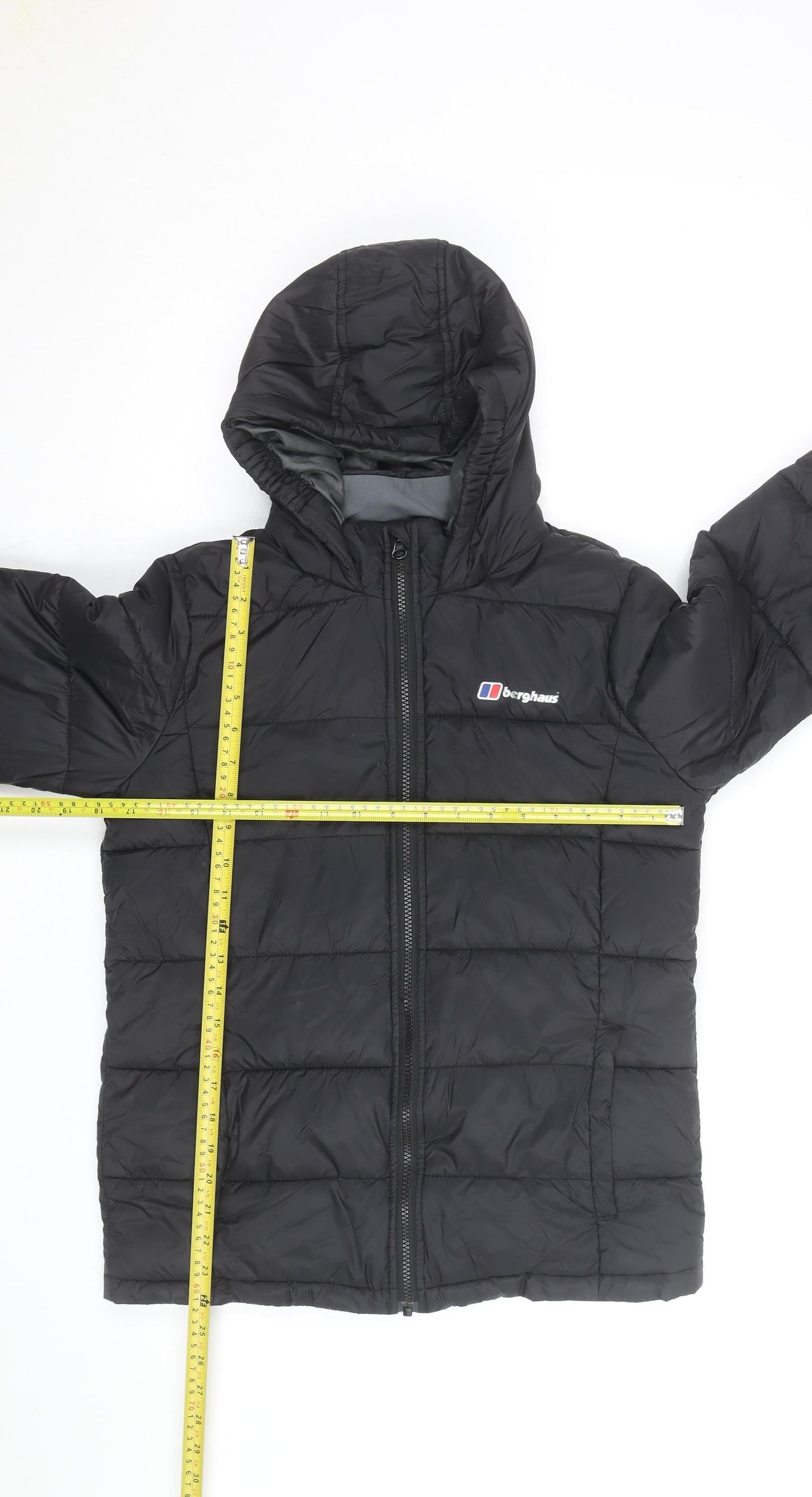Berghaus Boys Black Hooded Puffer Jacket Age 13 Lightweight Winter Coat