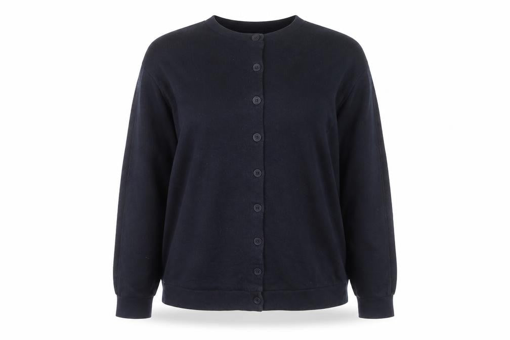 The White Company Women Black Size M Button Back Cardigan Jumper