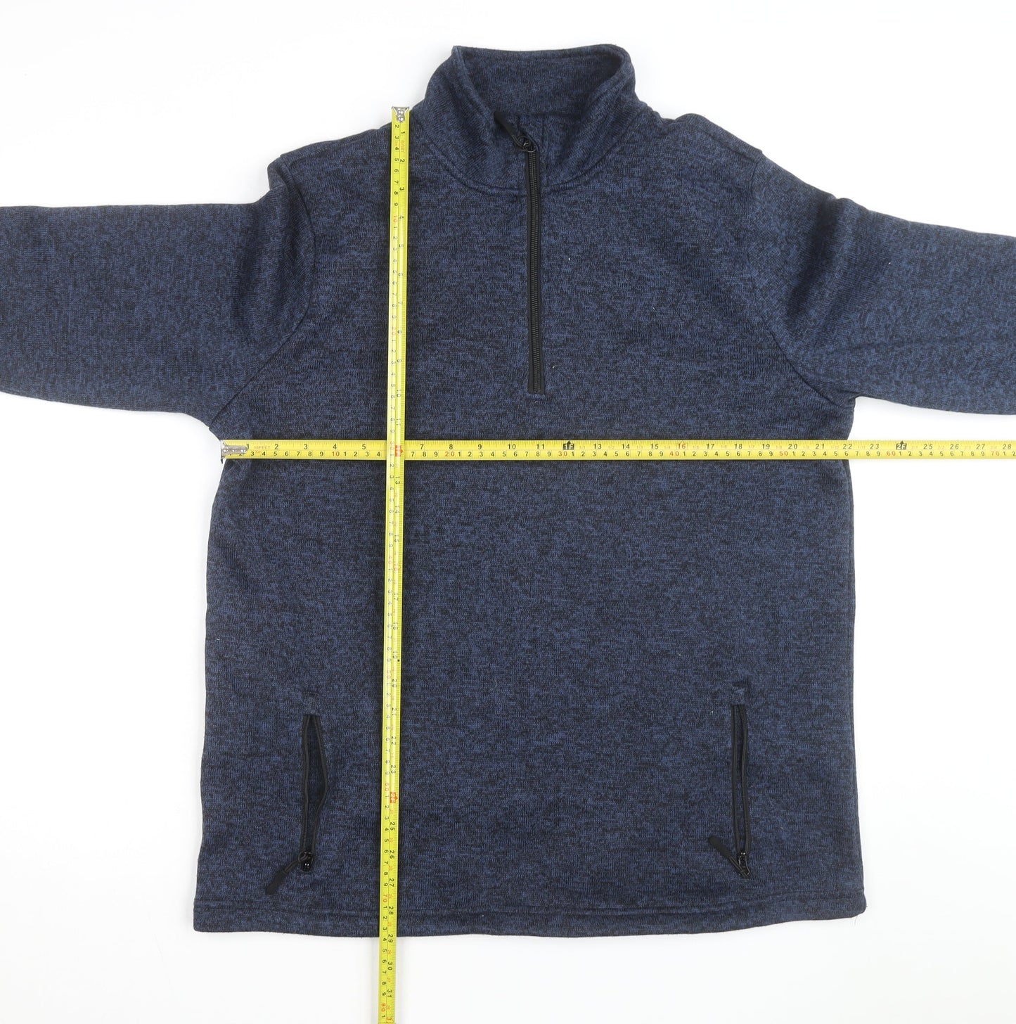 PARKSIDE Men's Blue Fleece 1/4 Zip Activewear Jacket Size L