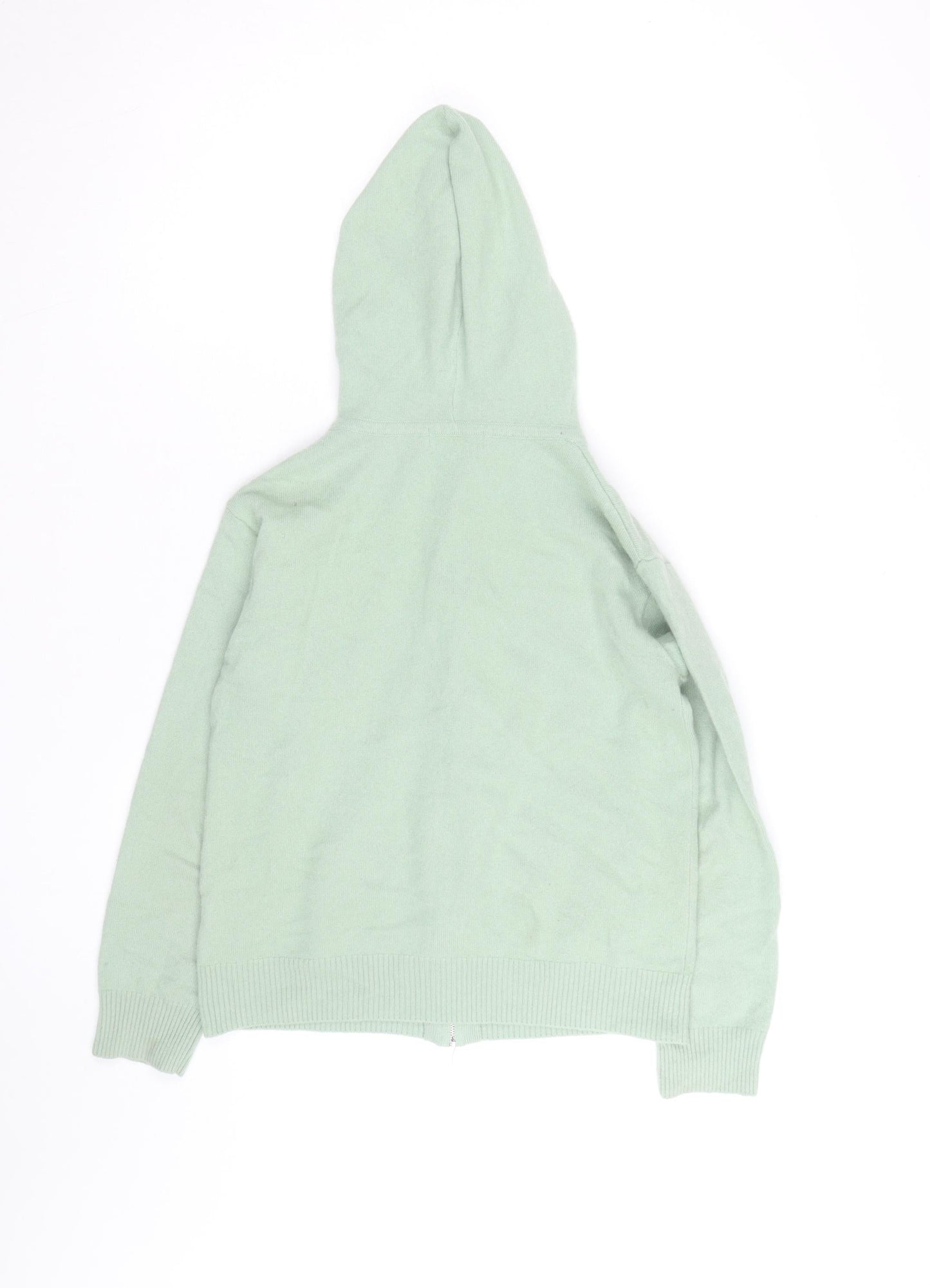 Marks and Spencer Autograph Women's Green Cashmere Full Zip Hoodie Size S
