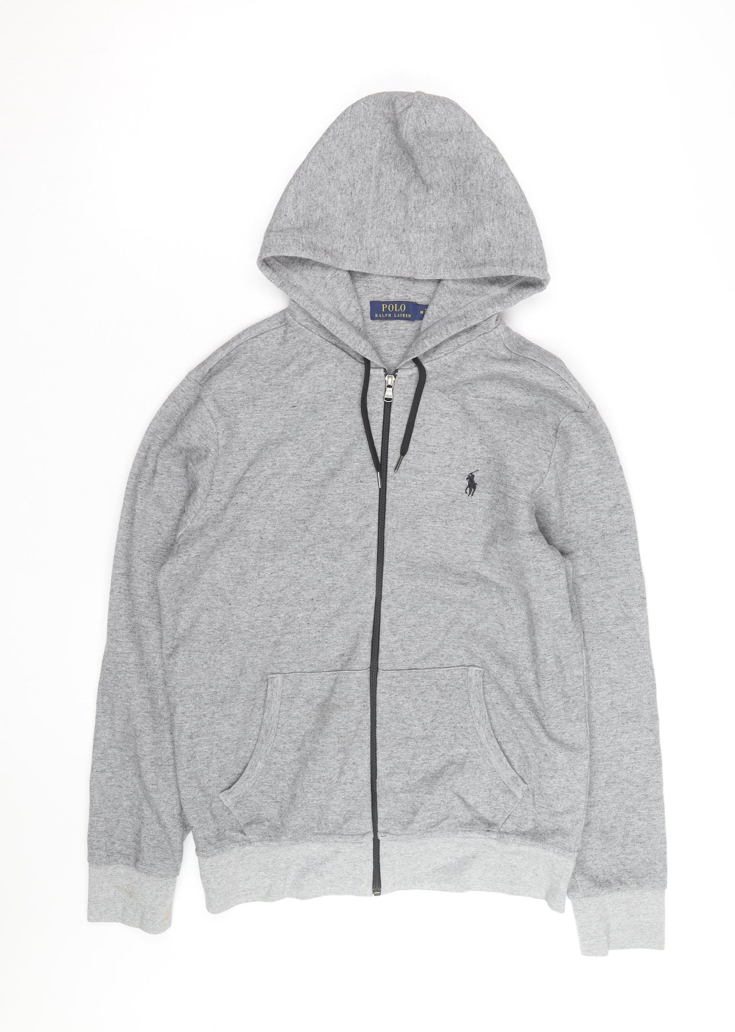 Polo Ralph Lauren Men's Grey Full Zip Hoodie Size M Classic Fit