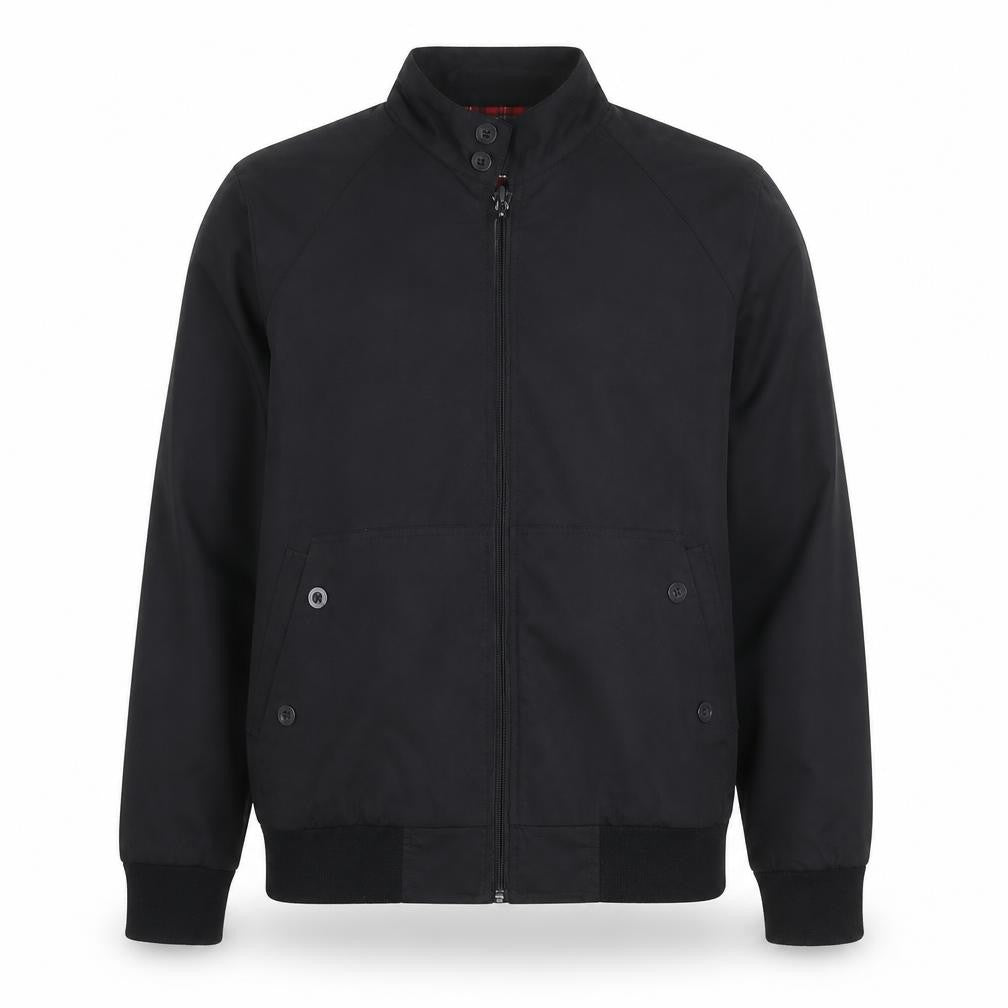 Burton Menswear London Men's Black Bomber Jacket Size S Cotton Blend