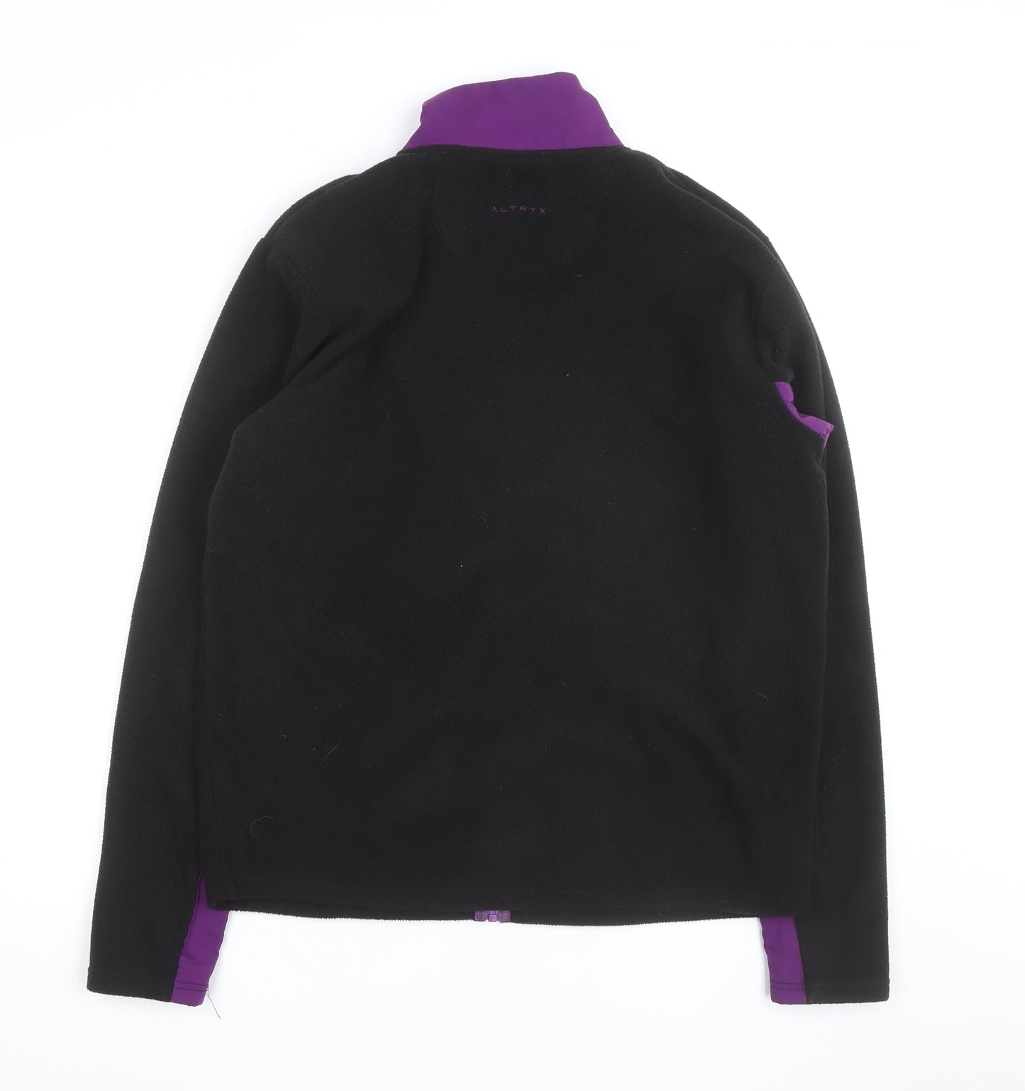 Altryx Men's Black & Purple Fleece Windbreaker Jacket Size M