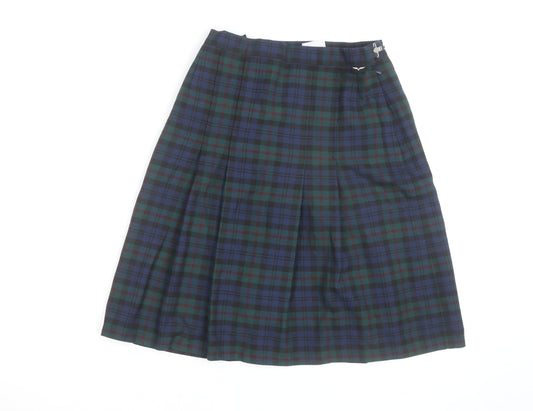 Hunter Women's Multicoloured Pleated Check Skirt Size 8