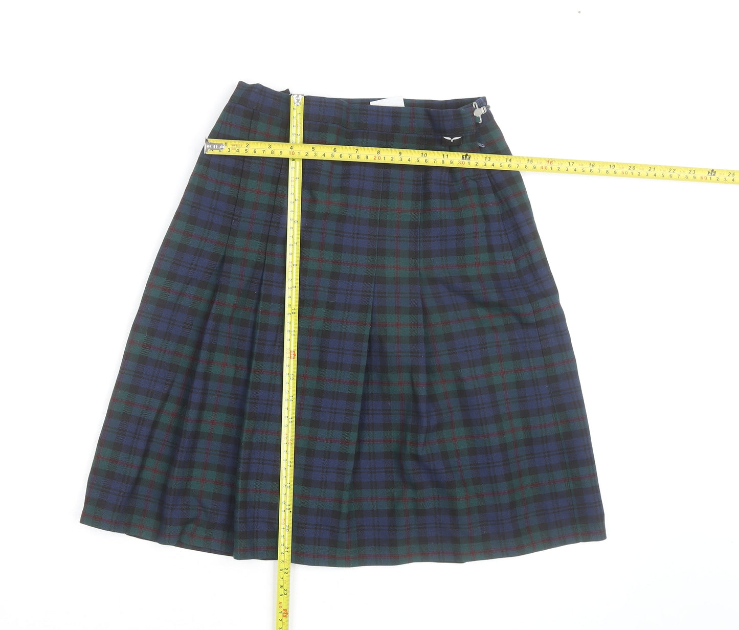 Hunter Women's Multicoloured Pleated Check Skirt Size 8