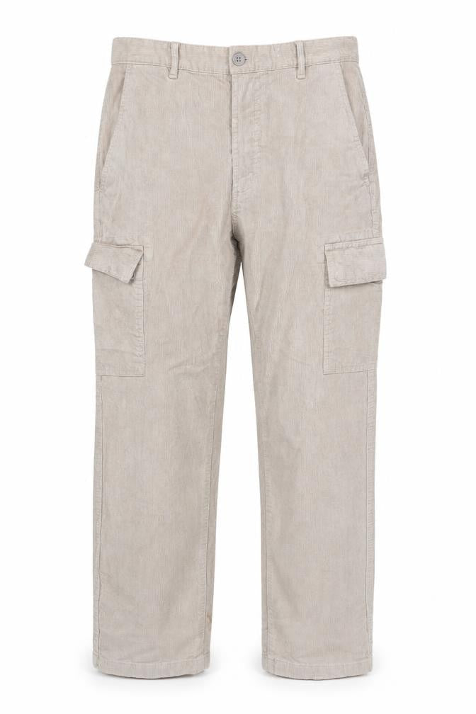 Marks & Spencer Men's Beige Cargo Corduroy Trousers 30W 33L