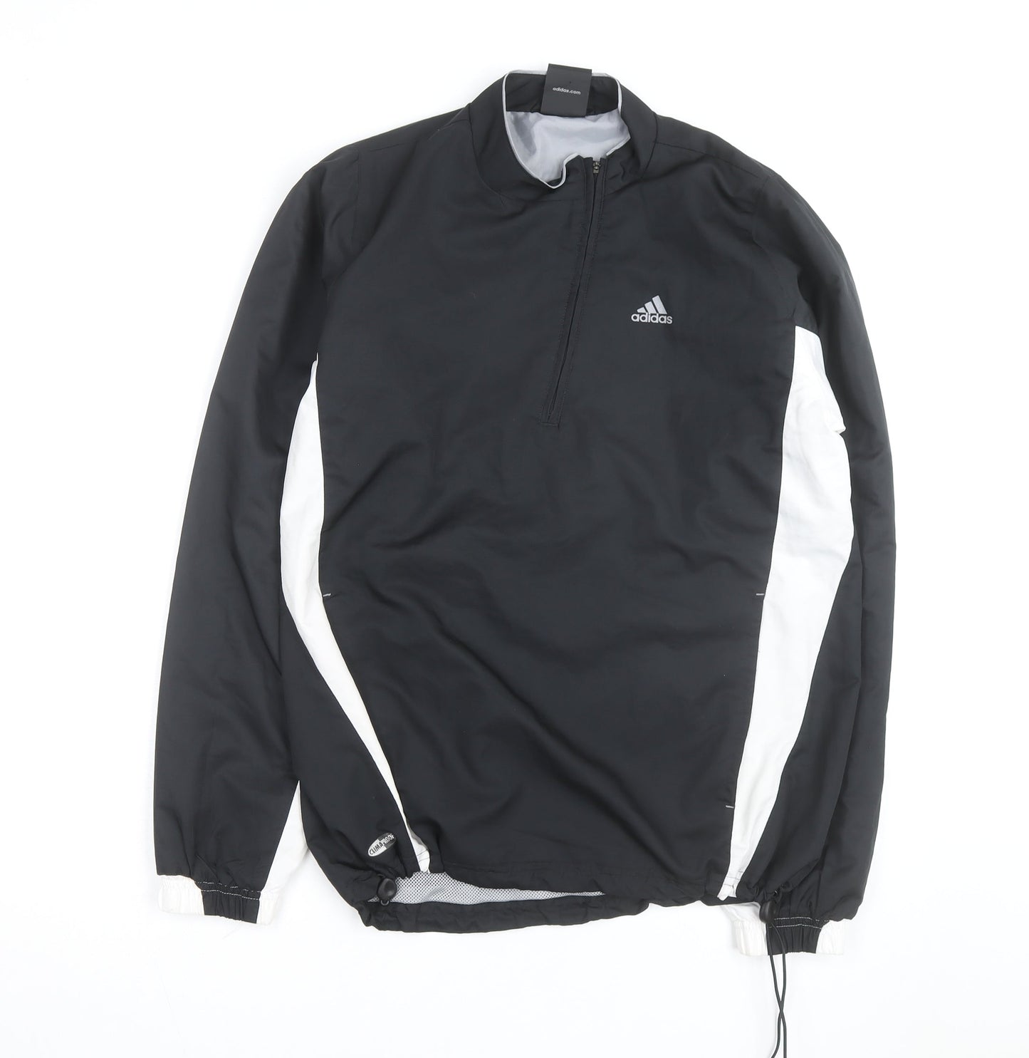 Adidas Men's Black s 1/2 Zip Windbreaker Track Jacket