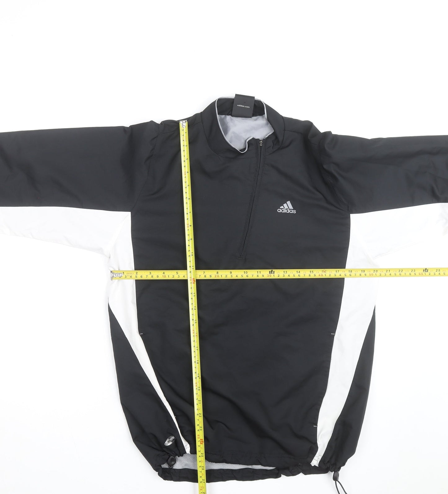 Adidas Men's Black s 1/2 Zip Windbreaker Track Jacket