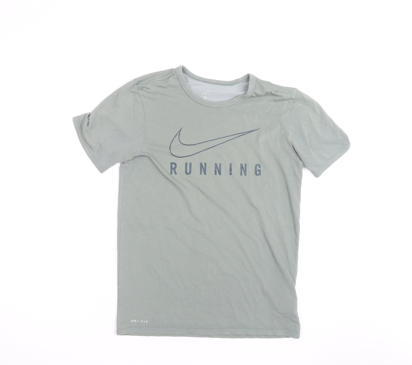 Nike Men's Grey Dri-FIT Running T-Shirt Size S Athletic Fit