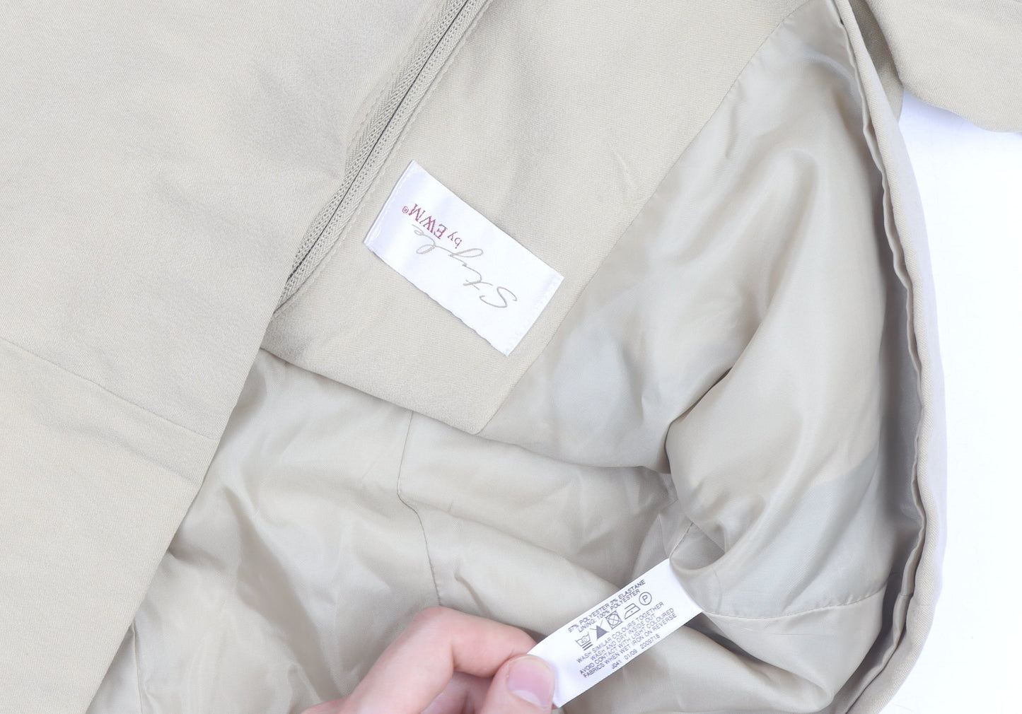 Phase Eight Women Beige Size 12 Softshell Zip Jacket