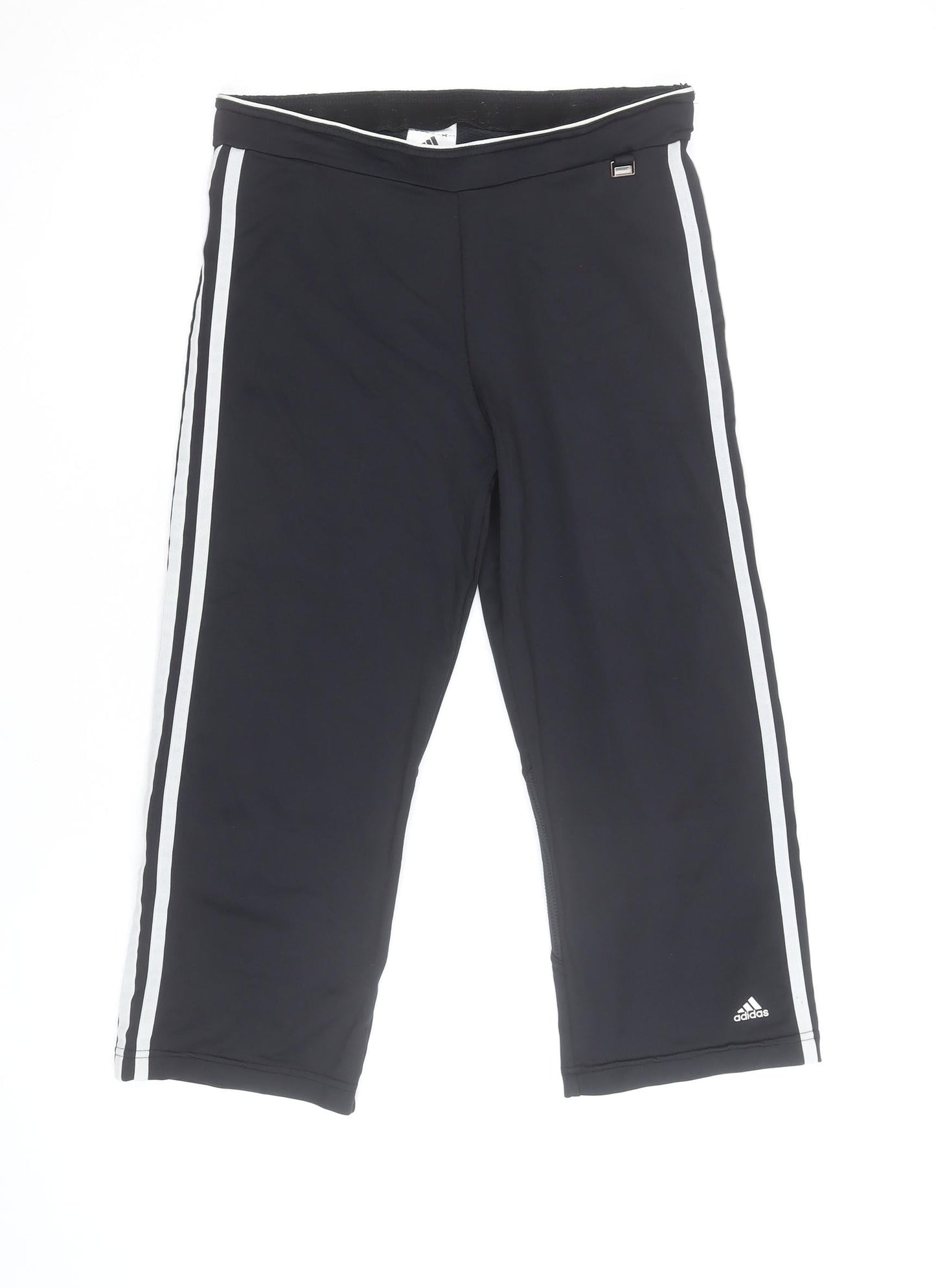 Adidas Womens Black Capri Activewear Trousers Size M