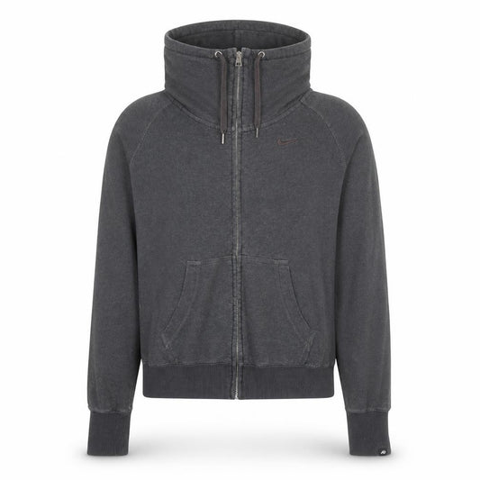 Nike Men's Grey Full Zip Hoodie Size S High Neck Sportswear