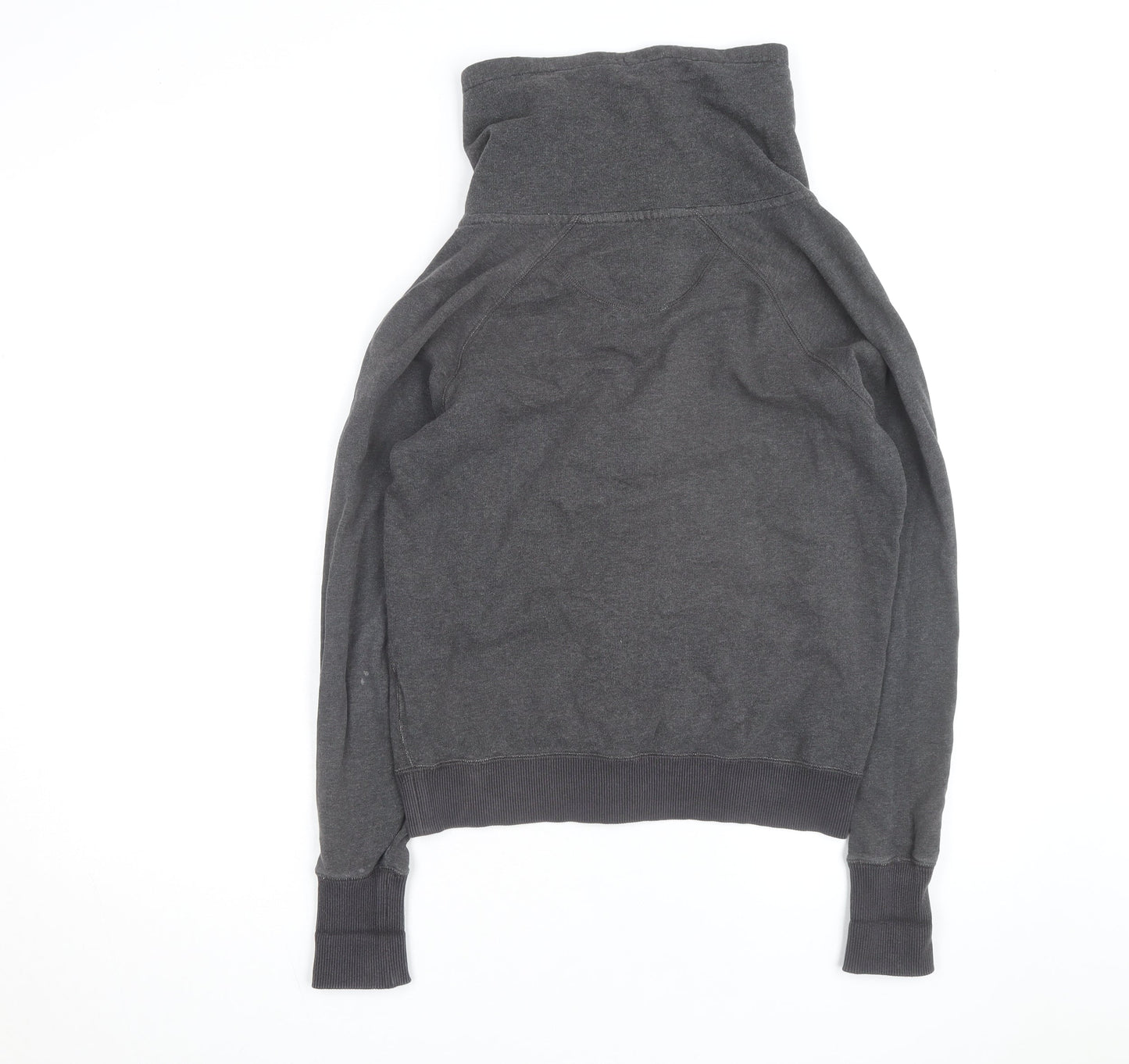 Nike Men's Grey Full Zip Hoodie Size S High Neck Sportswear