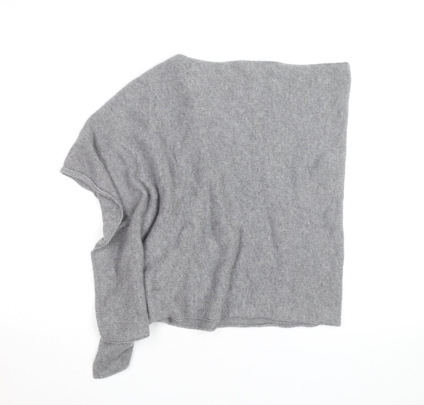 Jigsaw Women’s Grey Cashmere Cape Jumper One Size Relaxed Fit