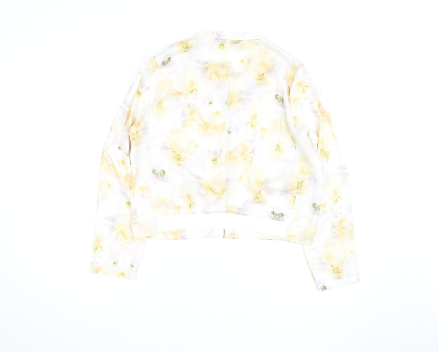 Golddigga Women’s Floral Zip Chiffon Blouse Size 12 Multicoloured