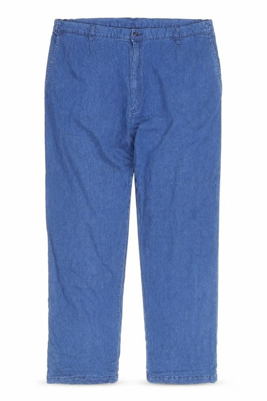Clifford James Women's Blue Straight Leg Cotton Jeans L Relaxed Fit
