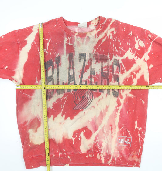 NBA Men’s Red Tie-Dye Portland Trail Blazers Sweatshirt L