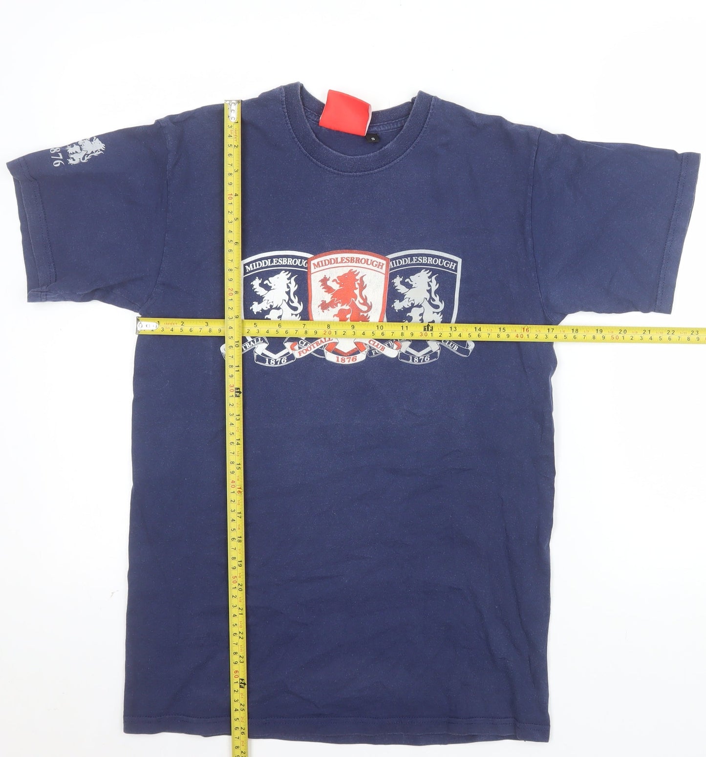 MFC Official Merchandise Men's Blue Small Crew Neck Graphic T-Shirt
