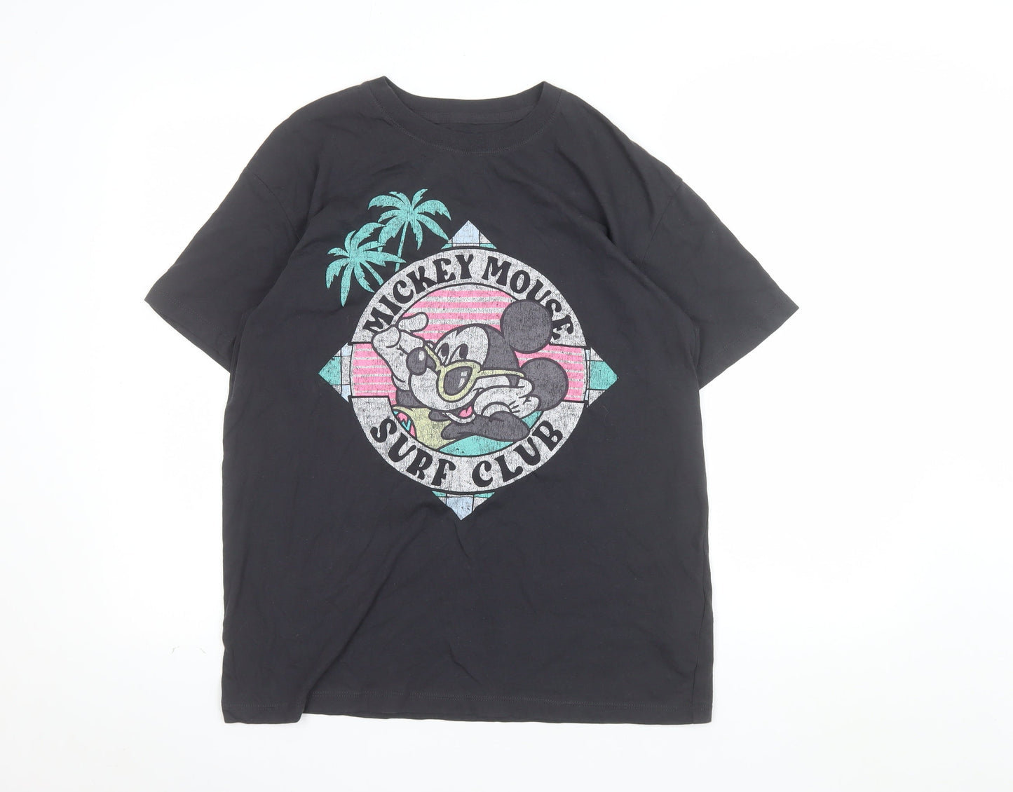 Hollister Men’s Black Mickey Mouse Surf Club T-Shirt XS