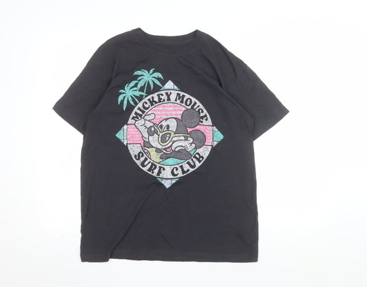 Hollister Men’s Black Mickey Mouse Surf Club T-Shirt XS