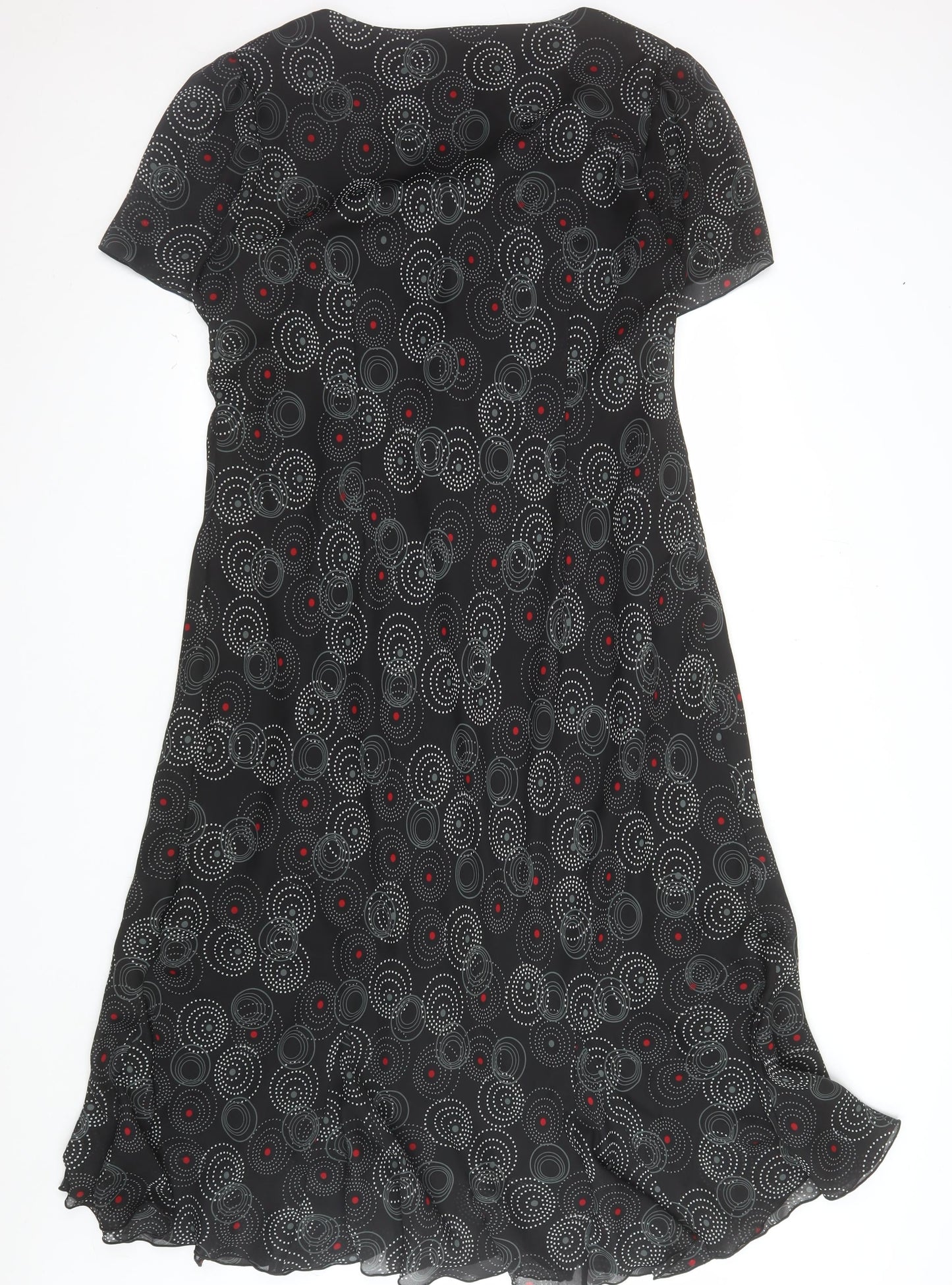 Classics Women Black Plus Size 24 Shift Knee Length Dress