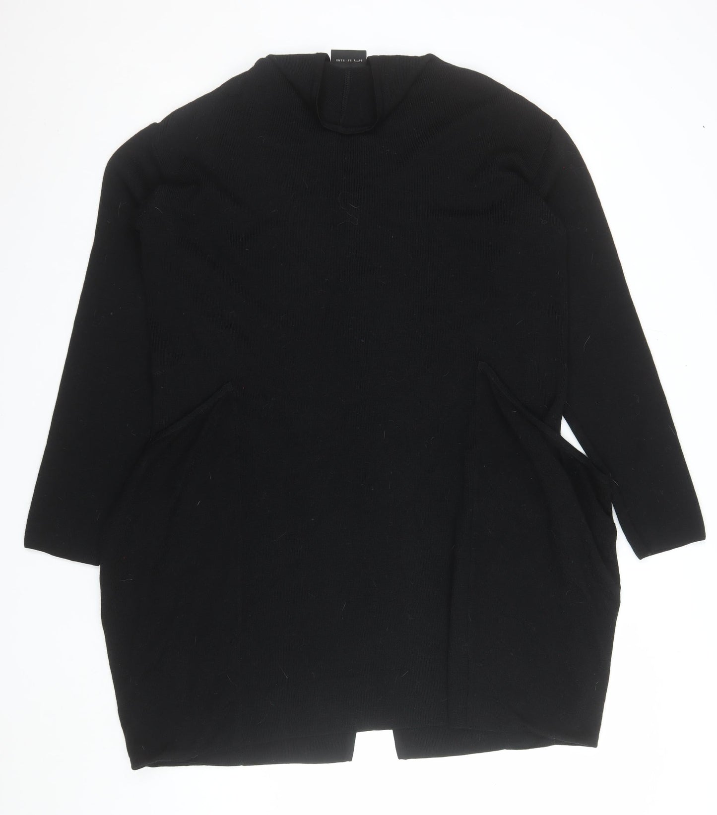 Bitte Kai Rand Women's Black Merino Wool V-Neck Cardigan M