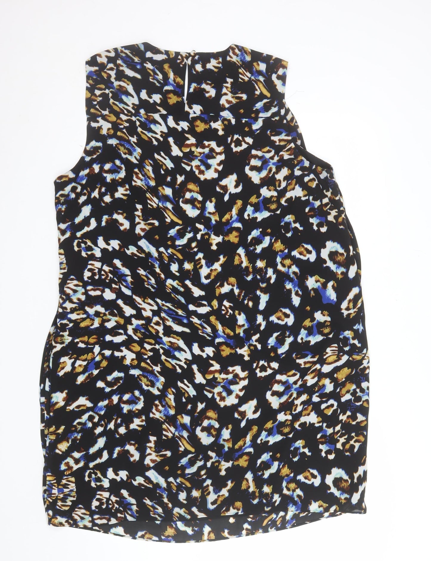 Definitions Women's Multicoloured Animal Print Sheath Dress Size 22